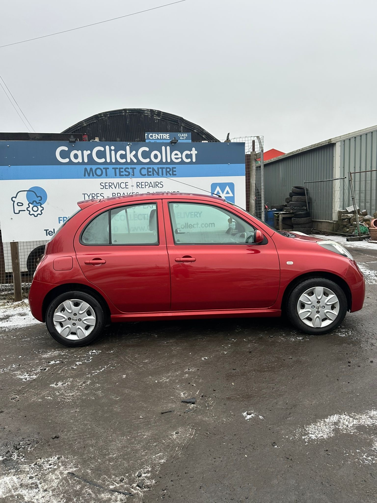 
								2009 NISSAN MICRA – RED full									