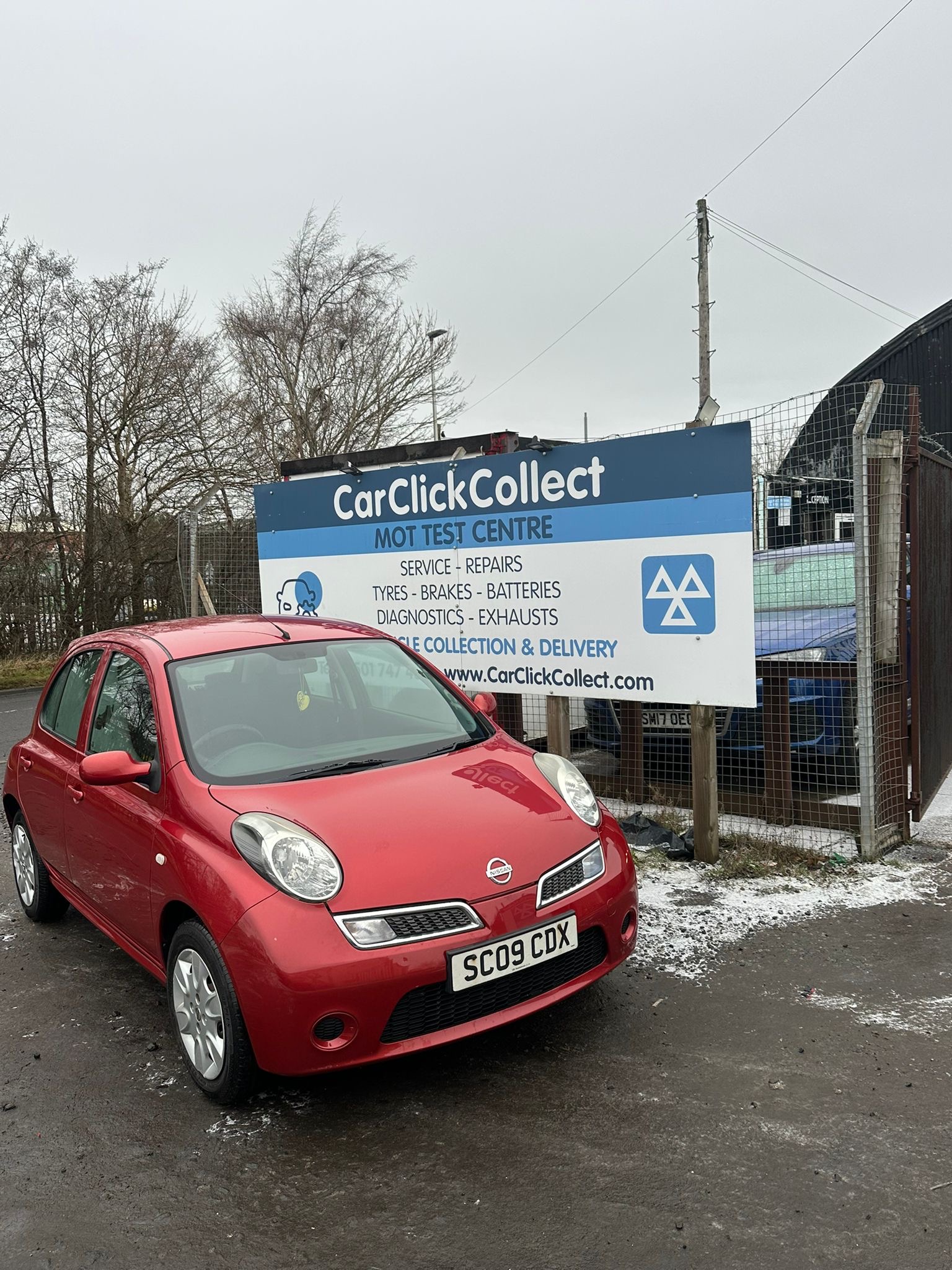 
								2009 NISSAN MICRA – RED full									